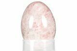 Polished Strawberry Quartz Egg - South Africa #356215-1